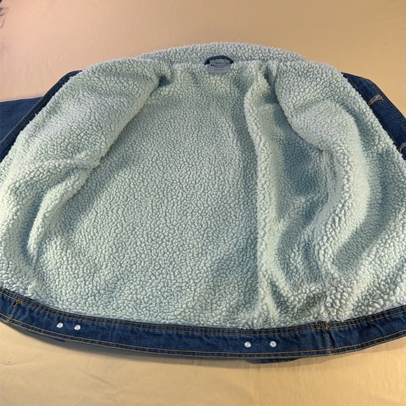 Bocini denim jacket, youth boys size large 10 to 12 Sherpa- Lined - Picture 8 of 8